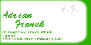 adrian franek business card